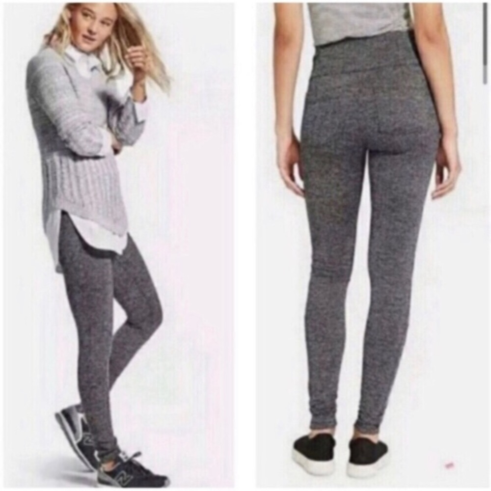 Athleta Herringbone Metro High Waisted Legging Sz S Gray